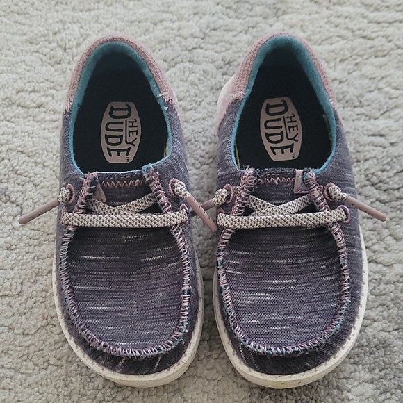 Hey Dude Other - Hey Dude Kids Shoes - Gray and Pink